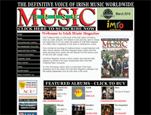 Tablet Screenshot of irishmusicmagazine.com